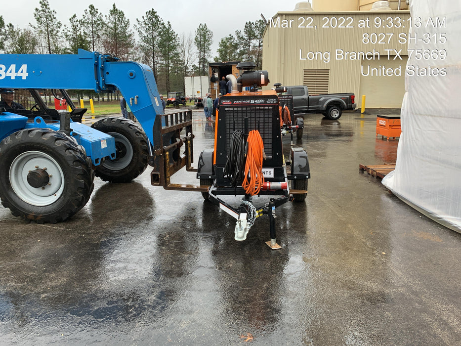 2021 Lincoln Electric Vantage 549X Ready Pak 3, ORANGE (includes trailer, cable rack, fender light kit)