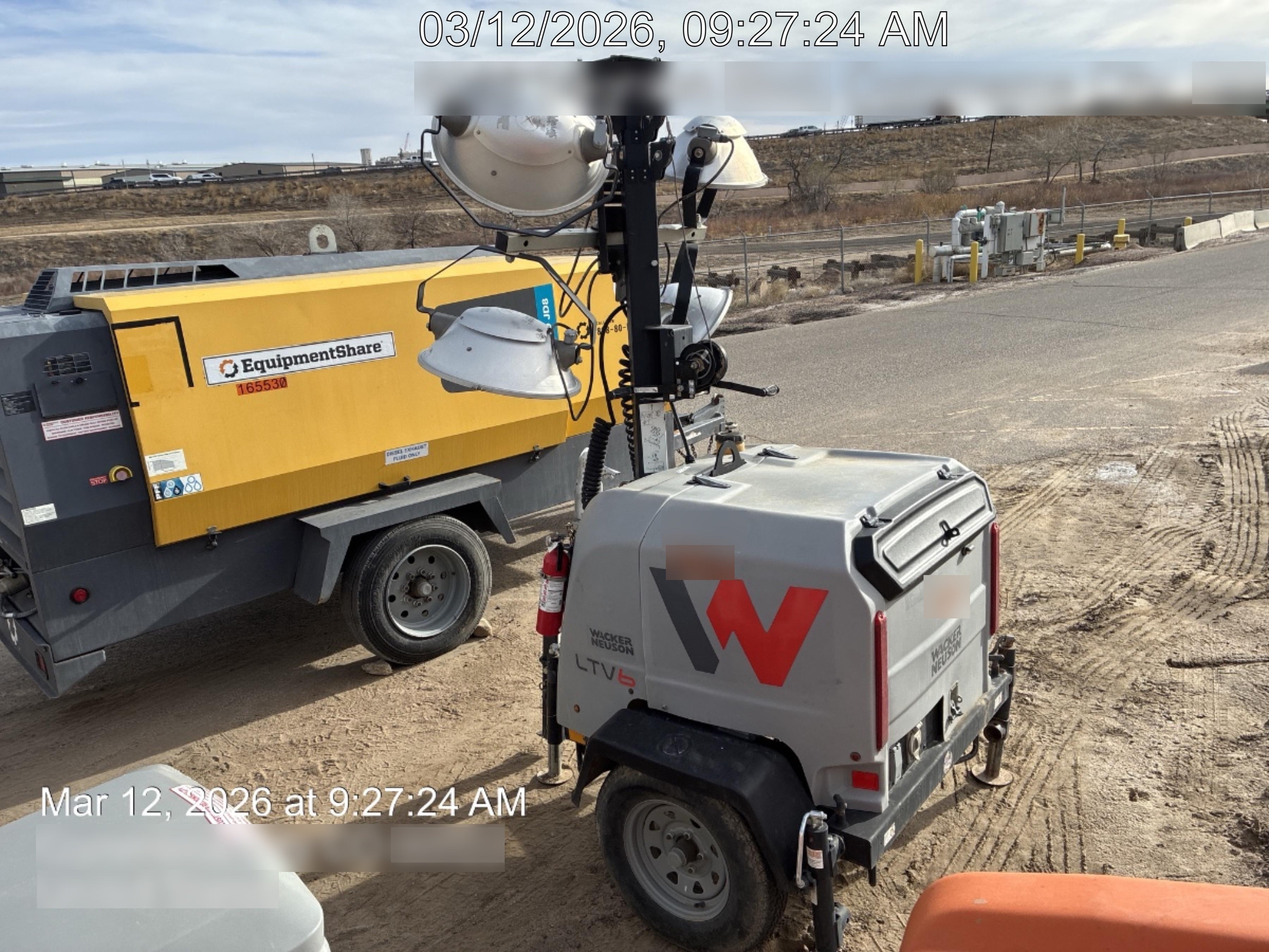 2019 Wacker Neuson LTV6L-MH Wacker Neuson LTV6L Mobile Light Tower w/Fuel Level Sensor Installed