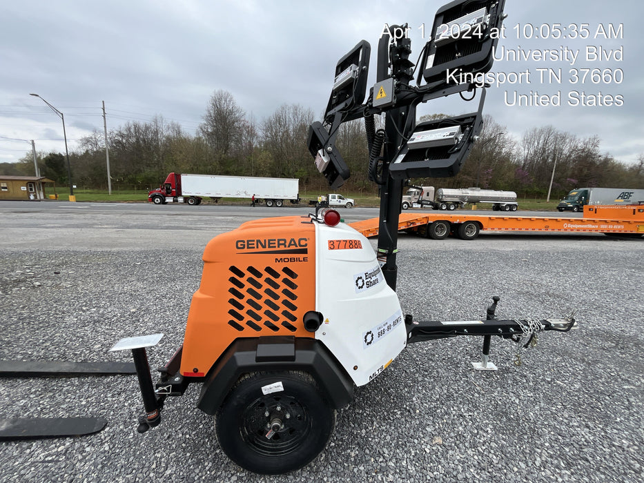 2023 Generac MLT2 Diesel, Flex Switch 120V Input, Powerzone Controller, 
(4) 320W LED Lights, 4kW Generator, 39.9 Gal Fuel Tank, 2" Ball, T3