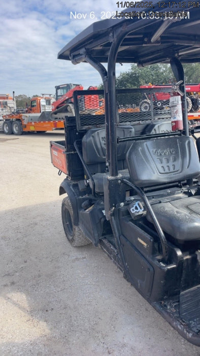 2021 Kubota RTV-X1140W-H Plastic Canopy, Windshield Acrylic Clear, LED Strobe Light, Wire Harness Kit, Back up Alarm