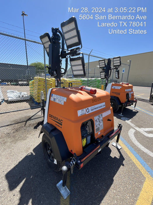 2024 Generac MLT2 Diesel, Flex Switch 120V Input, Powerzone Controller, 
(4) 320W LED Lights, 4kW Generator, 39.9 Gal Fuel Tank, 2" Ball, T3