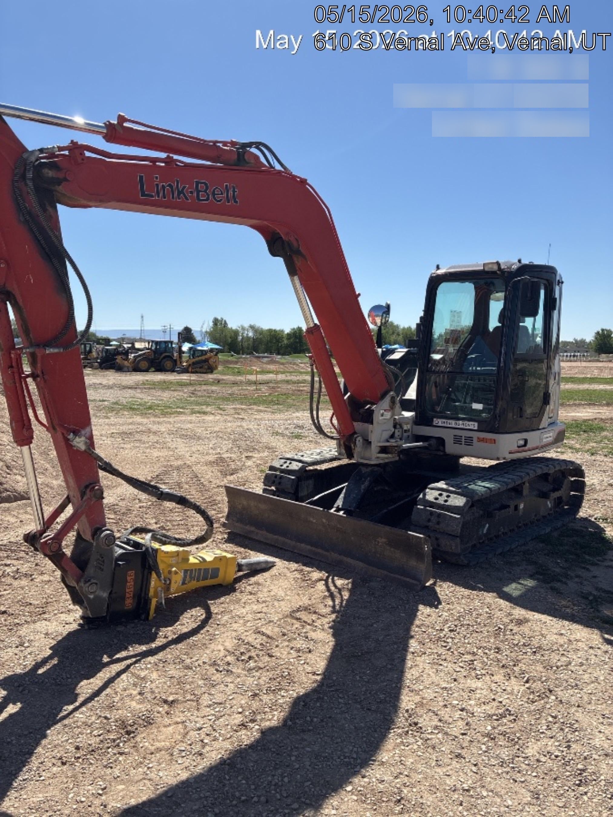 2020 Link-Belt 80X3EX EXC, 7'2" ARM, 17.7" RT, MFH(PJ)
