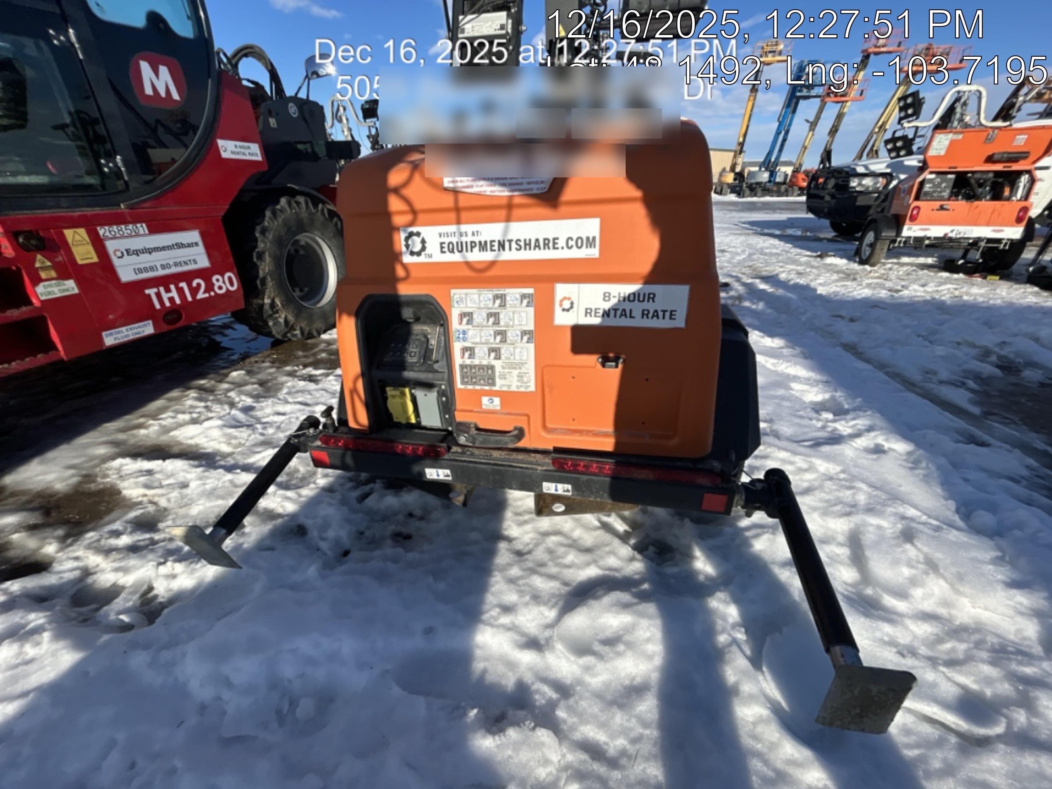 2023 Generac MLT2 Diesel, Flex Switch 120V Input, Powerzone Controller, (4) 320W LED Lights, 4kW Generator, 39.9 Gal Fuel Tank, 2" Ball, T3