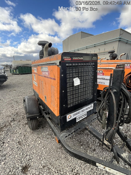 2021 Lincoln Electric Vantage 549X Ready Pak 3, ORANGE (includes trailer, cable rack, fender light kit)
