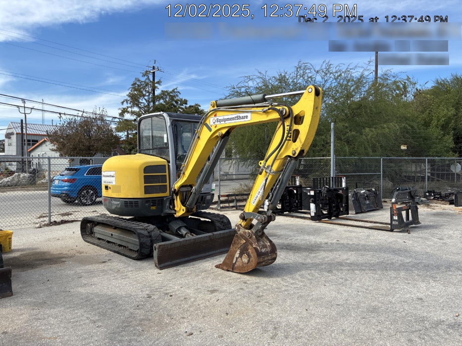 2018 Wacker Neuson EZ53 Wacker Neuson EZ53 12K Excavator, TRK,LGD,CAB,PC, Manual QC, Buckets: 30" , 18"