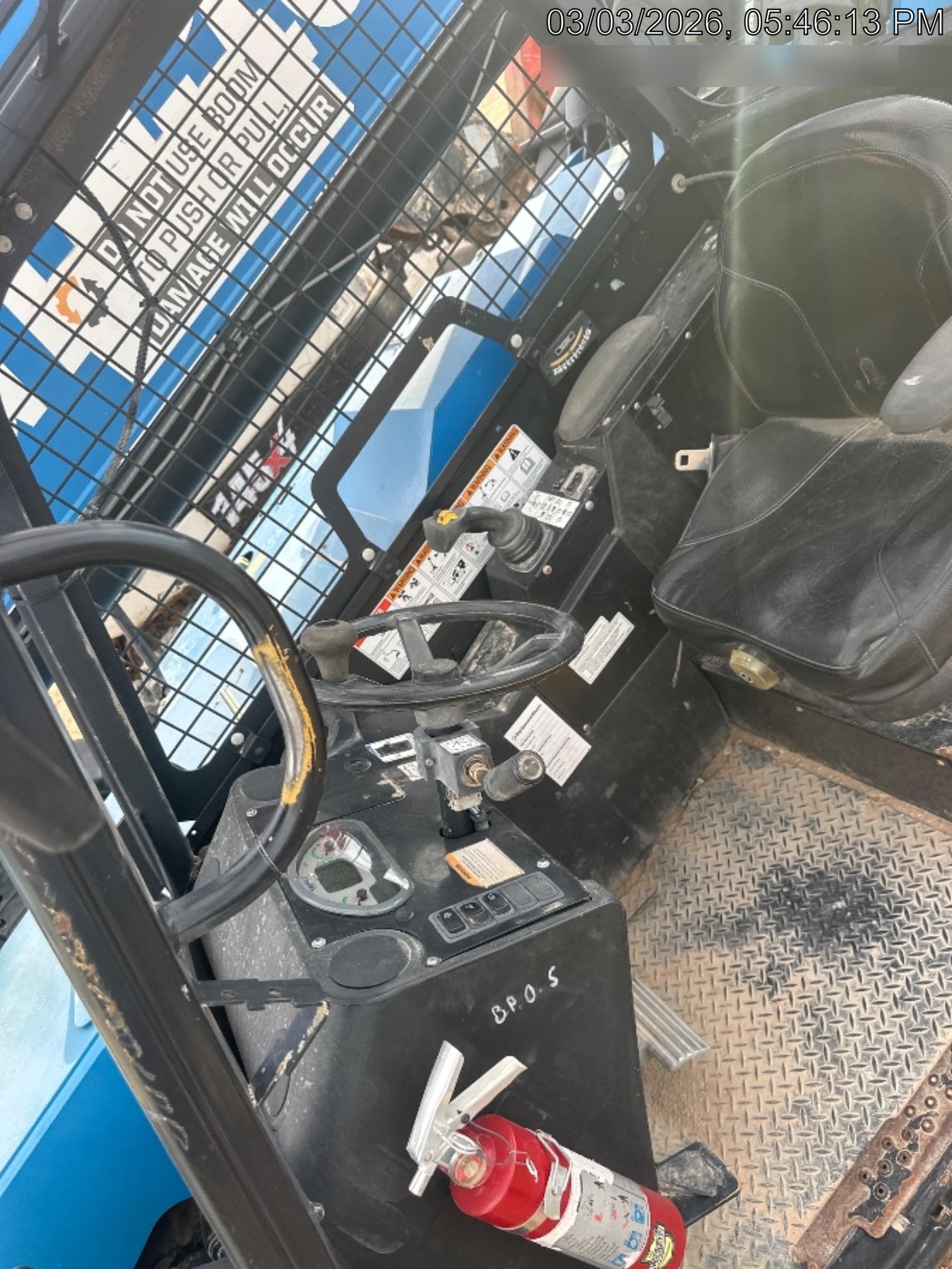 2018 Genie GTH-1056 Genie GTH-1056 w/ROPS, Work Lights, Solid Tires, RH Cab Mesh, Beacon, 60" Carriage and Forks