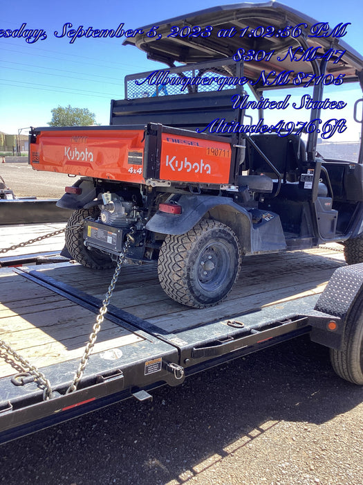 2022 Kubota RTV-X1140W-H Plastic Canopy, Windshield Acrylic Clear, LED Strobe Light, Wire Harness Kit, Back up Alarm