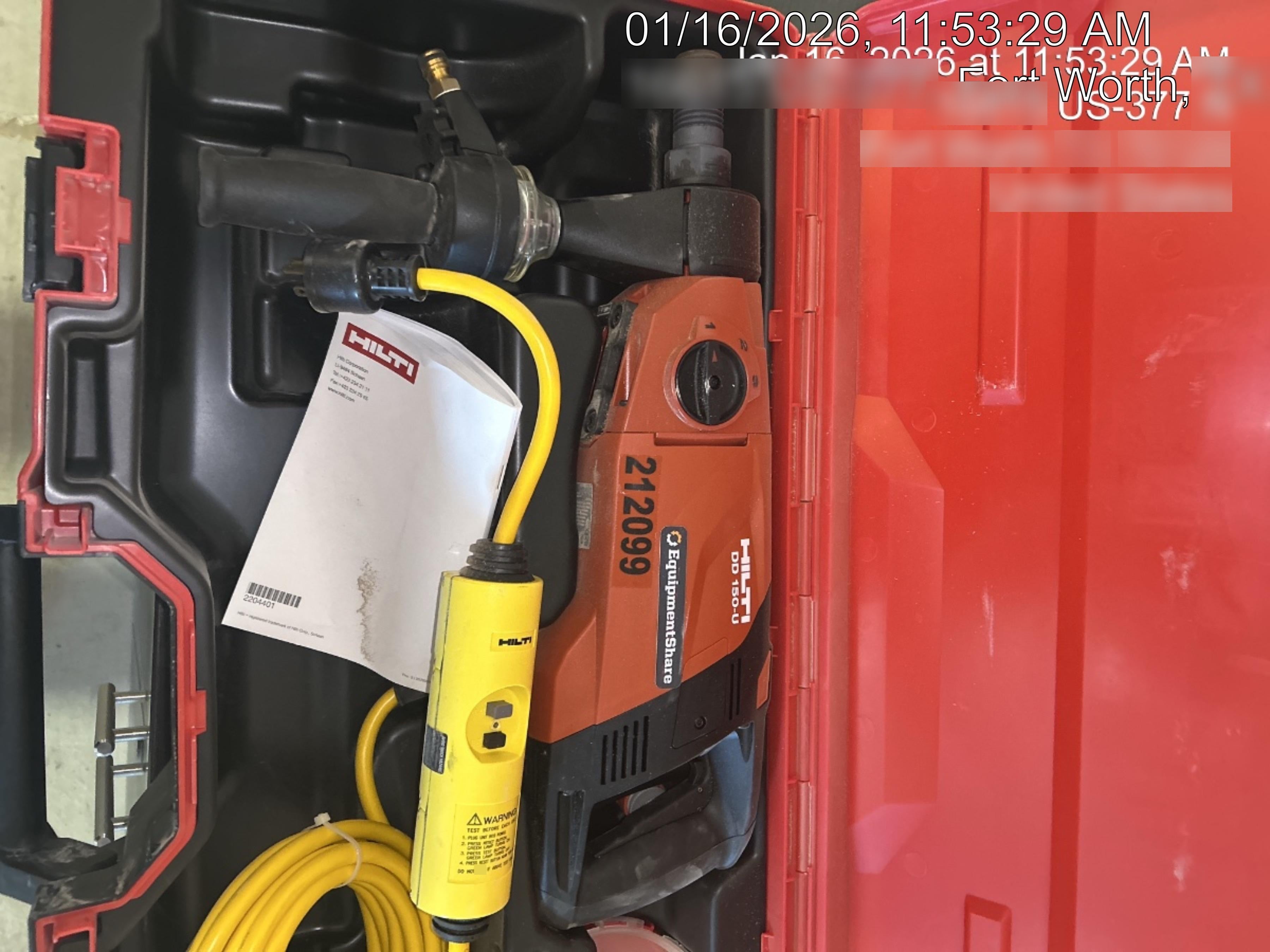 2022 HILTI DD150U