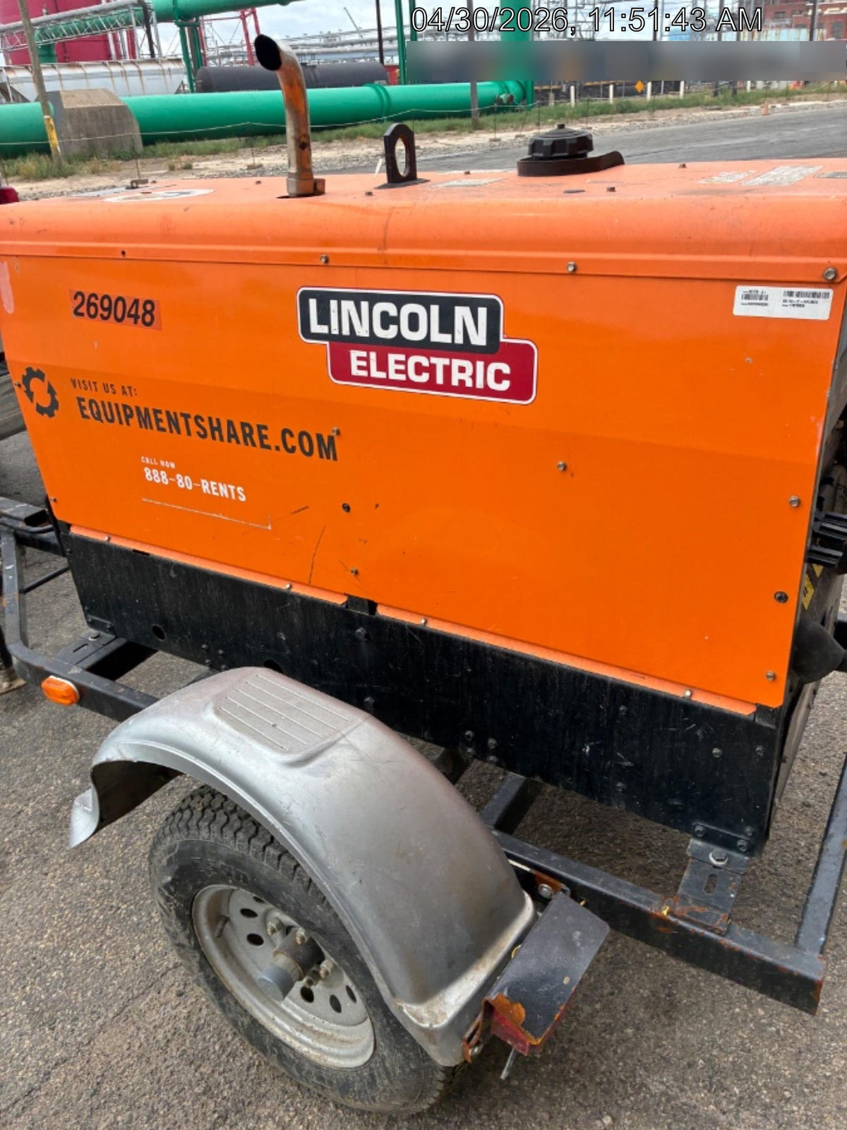 2022 Lincoln Electric LE400 Kubota V1505, Trlr, Cable Rack, Light Kit, ES Decals, T3