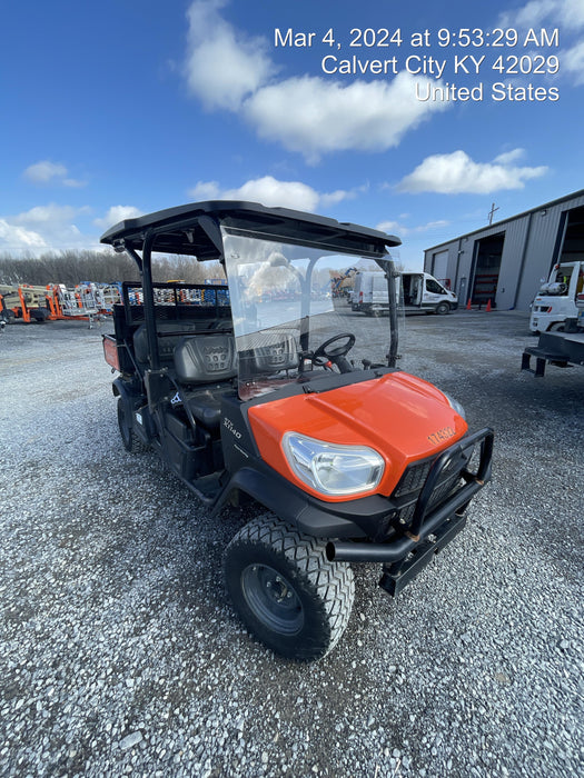 2022 Kubota RTV-X1140W-H Plastic Canopy, Windshield Acrylic Clear, LED Strobe Light, Wire Harness Kit, Back up Alarm