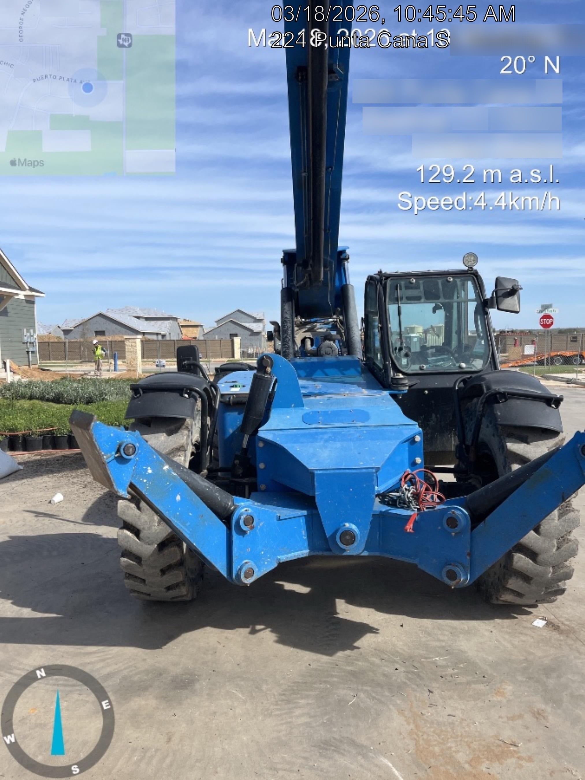 2018 Genie GTH-1056 Genie GTH-1056 w/CAB, Solid Tires, Work Lights, 60" carriage/forks, cab mesh, beacon