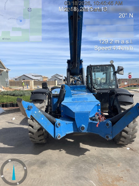 2018 Genie GTH-1056 Genie GTH-1056 w/CAB, Solid Tires, Work Lights, 60" carriage/forks, cab mesh, beacon