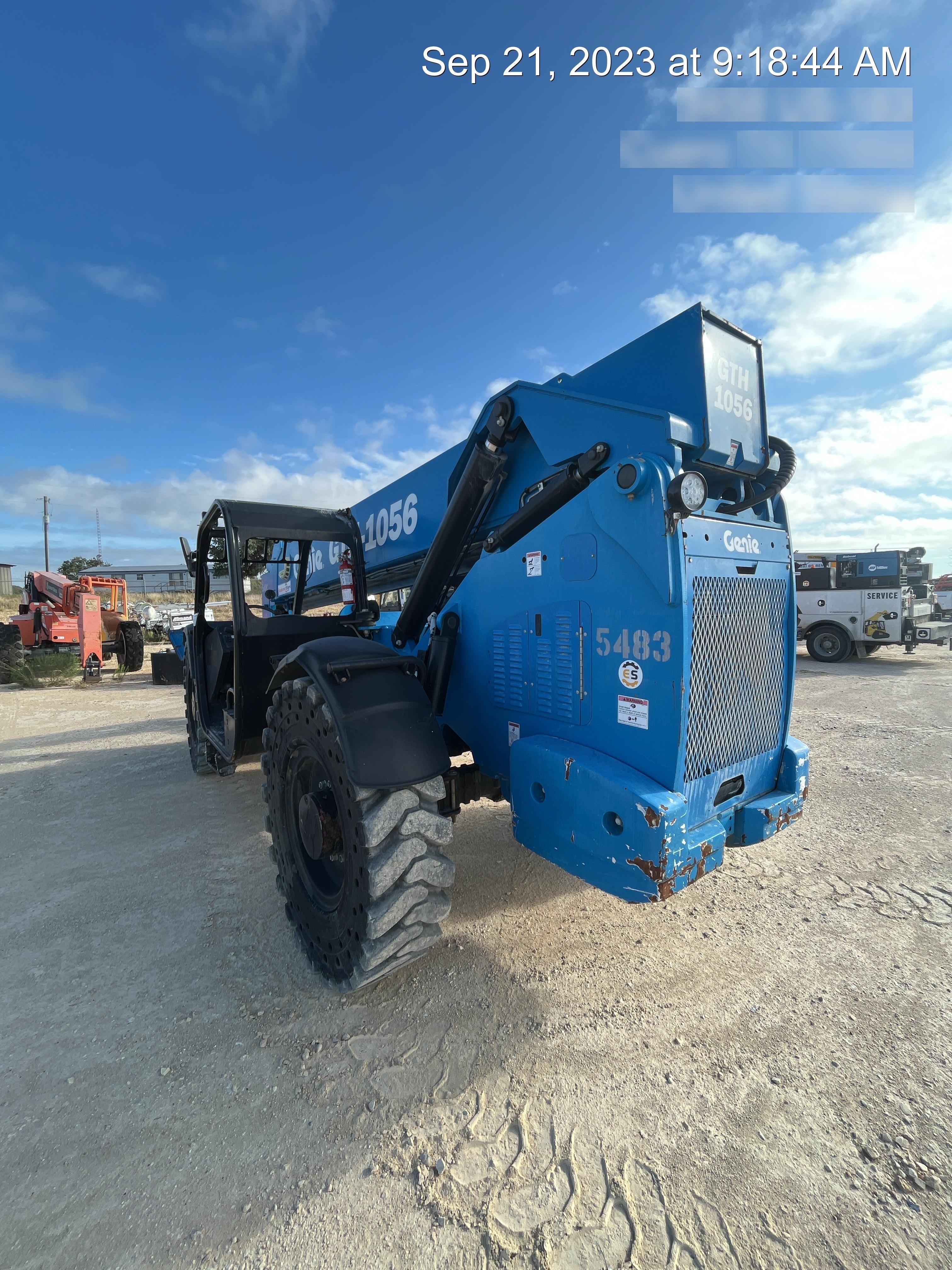 2017 Genie GTH-1056 Genie GTH1056, Solid Tires, 60" carriage, Open ROPS