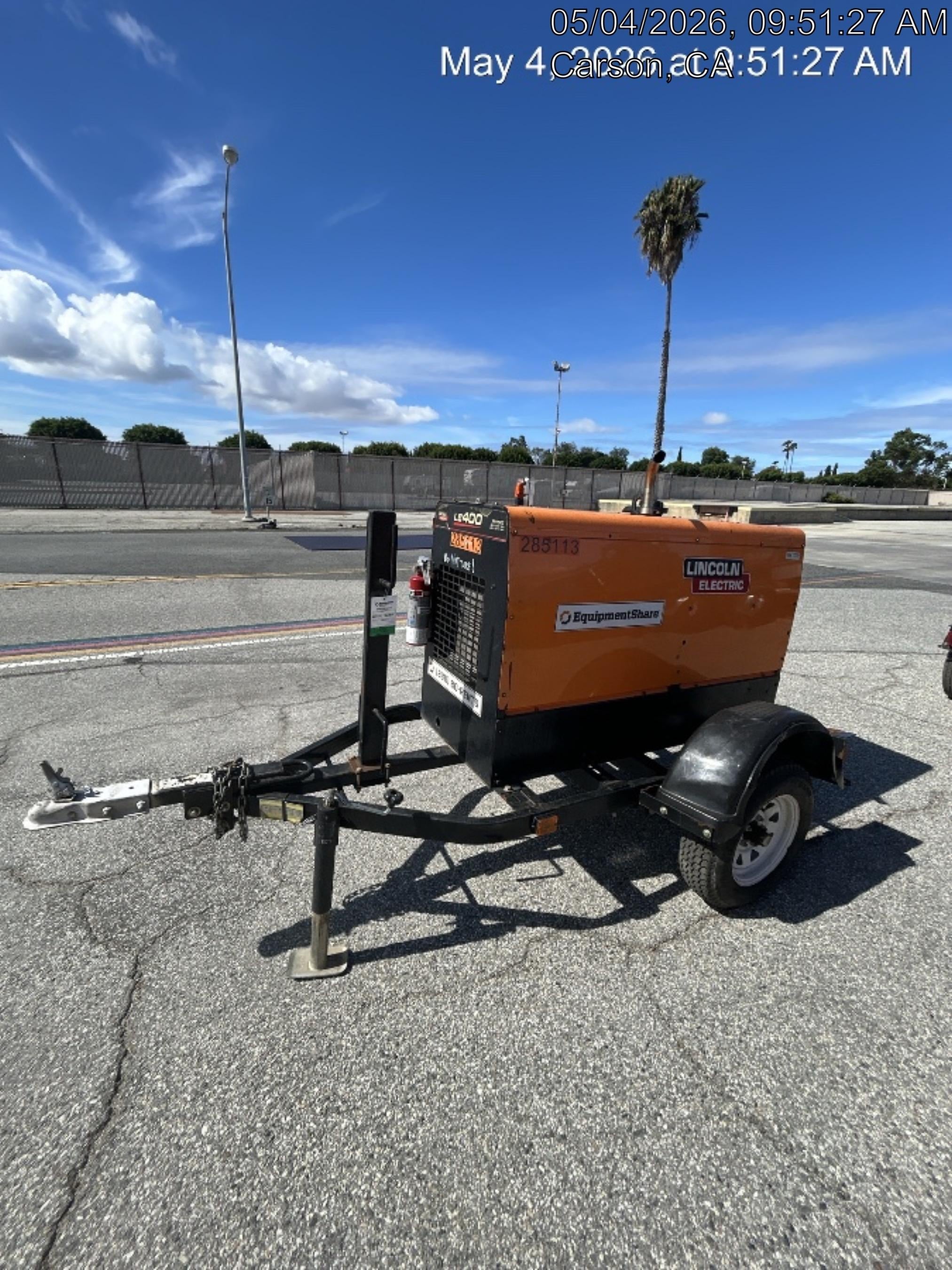 2022 Lincoln Electric LE400 Kubota V1505, Trlr, Cable Rack, Light Kit, ES Decals, T3