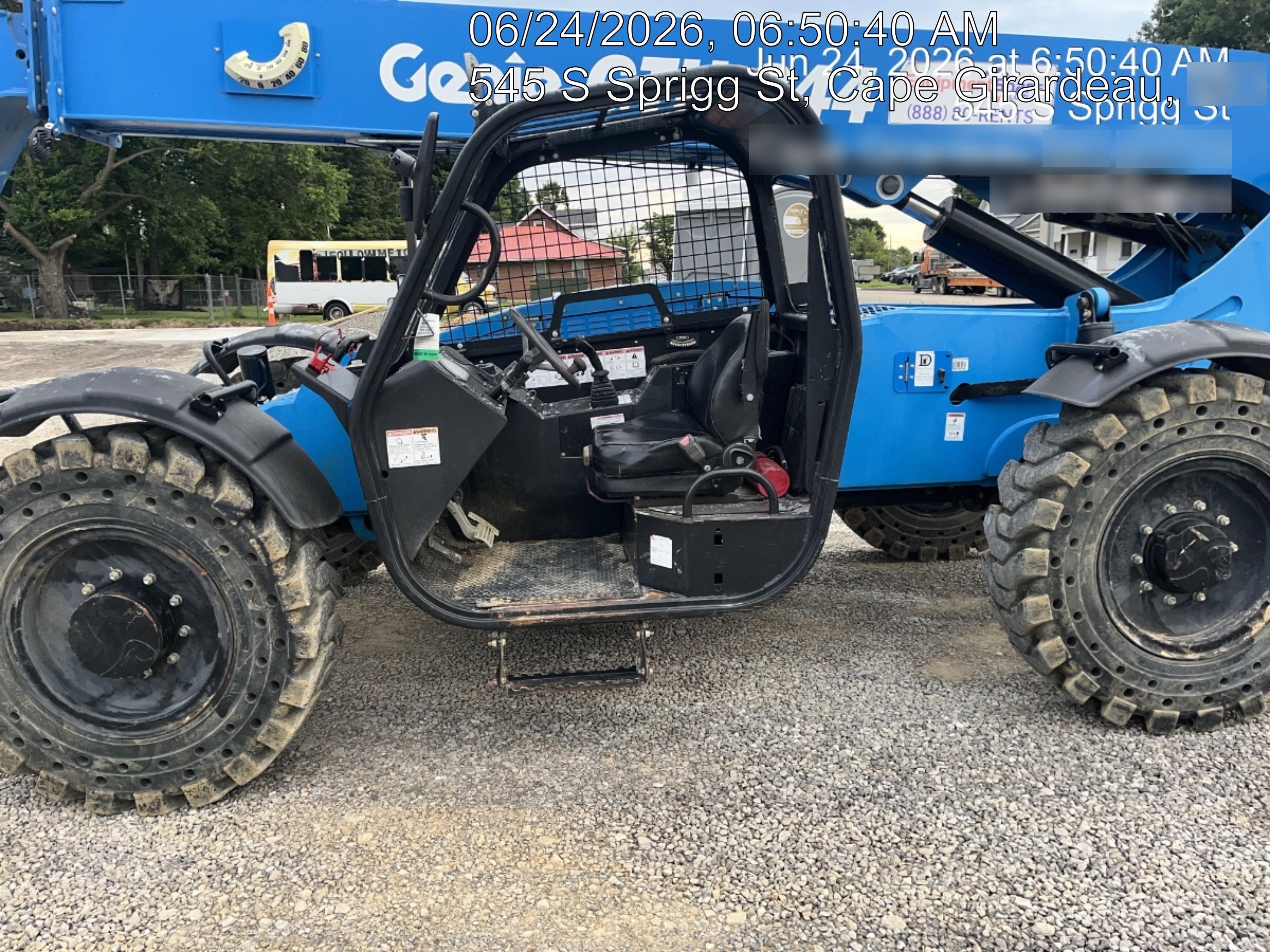 2017 Genie GTH-844 Genie GTH-844, Solid Tires, 60" carriage/forks, Open ROPS, Work Lights