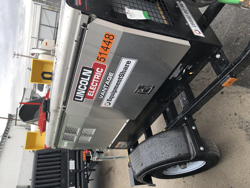 2019 Lincoln Electric Vantage 322 Ready-Pak 3, Two Wheel Trailer, Fender and Light Kit, Cable Rack