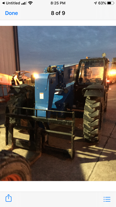 2019 Genie GTH-636 Cab/Heat/AC, Solid RT Tires, LED Work Lights, Beacon 60" QA Carriage, 48" Forks