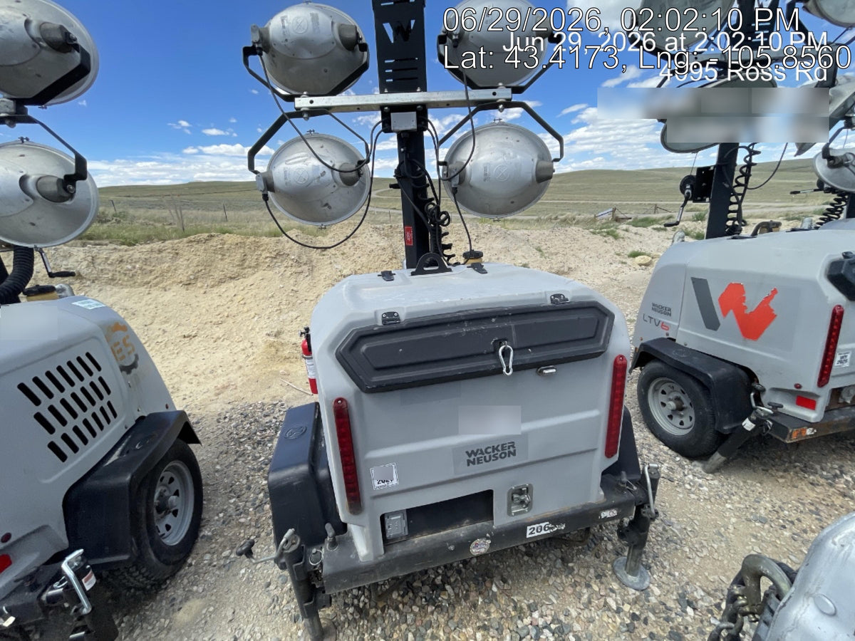 2018 Wacker Neuson LTV6L-MH Wacker Neuson LTV6L Mobile Light Tower w/Fuel Level Sensor Installed