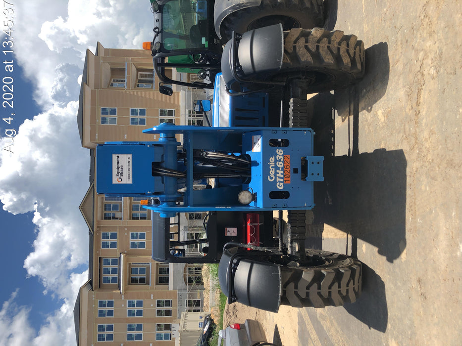 2020 Genie GTH-636 Canopy, Solid Tires, Work Lights, Beacon, Aux Hydraulics, Back up Alarm