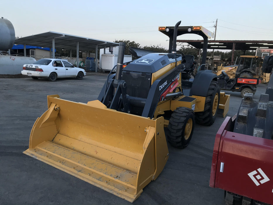 2020 John Deere 210LEP Canopy, 4WD, Second rear hydraulic cylinder, Light Package, Wheel weights