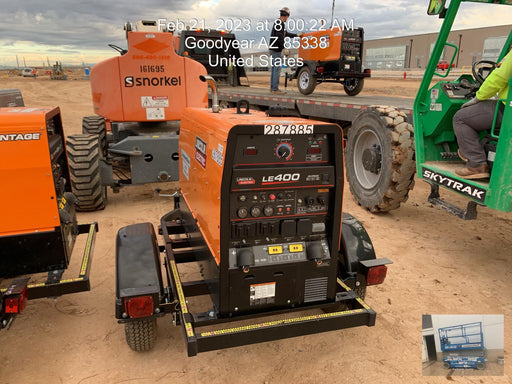 2023 Lincoln Electric LE400 Kubota V1505, Trlr, Cable Rack, Light Kit, ES Decals, T3