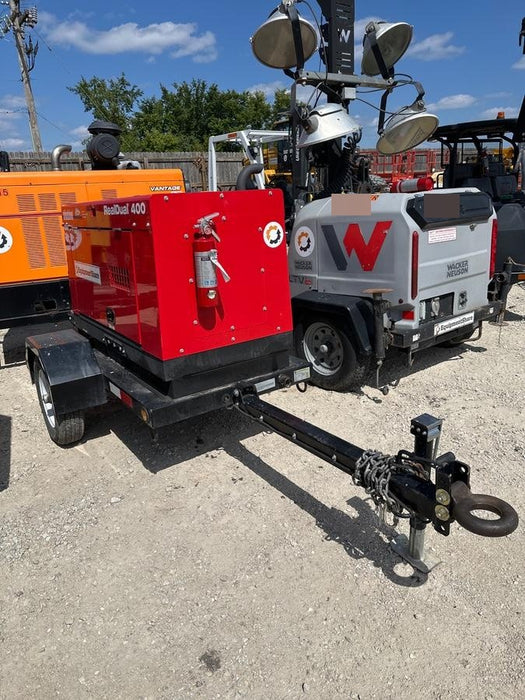 2023 Shindaiwa DGW400MDL Kubota D902 Engine, 23 HP, Dual Op Welder, Wire, Arc, Droop Stick, Tig, and CC Stick Functionality, Simulphase, 3 Phase and 1 Phase Gen Output, Single Axle NB Trlr, Slr Trckl Chrg 12V 12W, Fire Ext