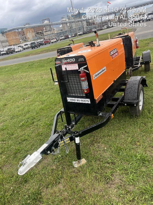 2023 Lincoln Electric LE400 Kubota V1505, Trlr, Cable Rack, Light Kit, ES Decals, T3