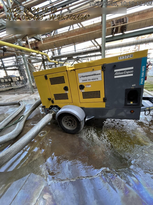 2020 ATLAS COPCO PAS 150 HF CS Enclosed