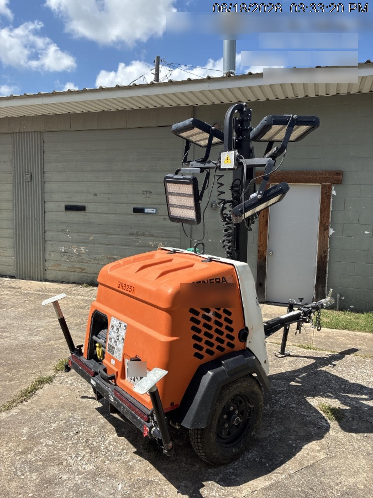 2024 Generac MLT2 Diesel, Flex Switch 120V Input, Powerzone Controller, 
(4) 320W LED Lights, 4kW Generator, 39.9 Gal Fuel Tank, 2" Ball, T3