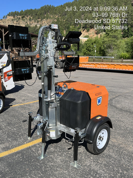 2024 Wanco WLTT-4MM4K Diesel, Deep Sea Controller, Shore Power Plug, Auto Start, (4) 350W LED Floodlights, 4kW Generator, 60 Gal Fuel Tank, 2" Ball, T3