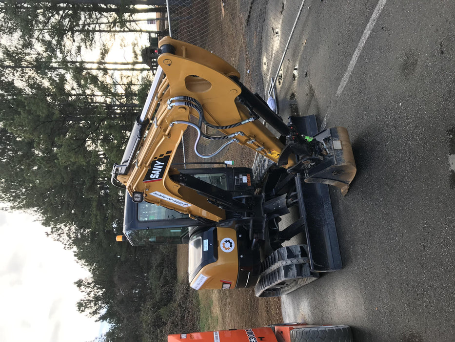 2019 Takeuchi TB290 Cab, AC, Rubber Tracks, Dozer Blade, Travel Alarm, Control Pattern Change Valve, Auxiliary Hydraulics w/18" Quick Coupler Bucket with teeth, 6.2 cu. ft. capacity/24" Quick Coupler Bucket with teeth, 8.6 cu. ft. capacity/36" Quick Coupler Bucket with teeth, 13.4 cu. ft. capacity, Quick Coupler, Hydraulic Thumb Installed