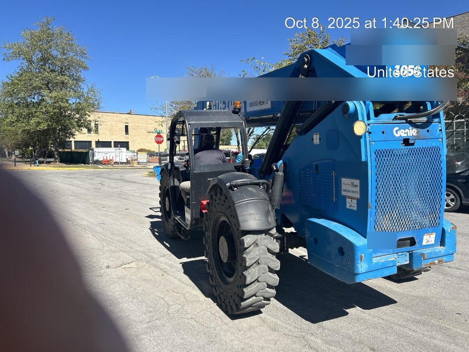 2019 Genie GTH-1056 Canopy, Solid RT Tires, LED Work Lights, Beacon 60" QA Carriage, 60" Forks
