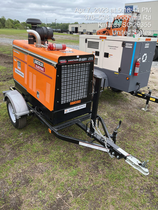 2022 Lincoln Electric Vantage 549X Crosslink Technology, Trailer Mounted, ES Decals, T3