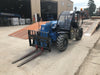2020 Genie GTH-5519 Cab/Heat/Air, Solid Tires, Work Lights, Beacon, Aux Hydraulics, Back up Alarm w/48" Carriage, 48" Forks