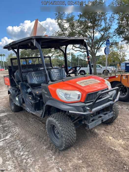 Kubota RTV-X1140W-H Kubota RTVX1140WH 4wd Utility Cart, LED Strobe, Windshield Tempered Glass, Plastic Canopy, Wire Harness Kit, Backup Alarm