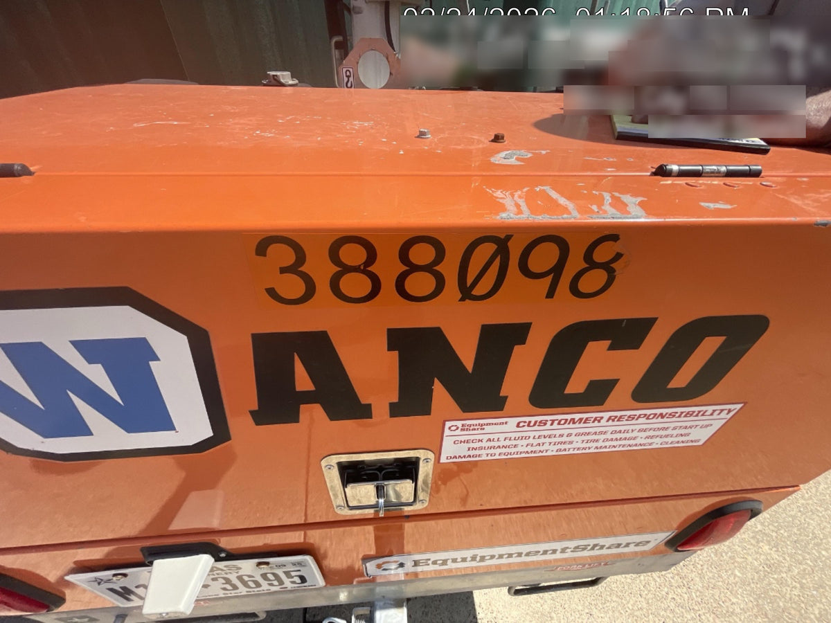 2024 Wanco WLTT-4MM4K Diesel, Deep Sea Controller, Shore Power Plug, Auto Start, (4) 350W LED Floodlights, 4kW Generator, 60 Gal Fuel Tank, 2" Ball, T3