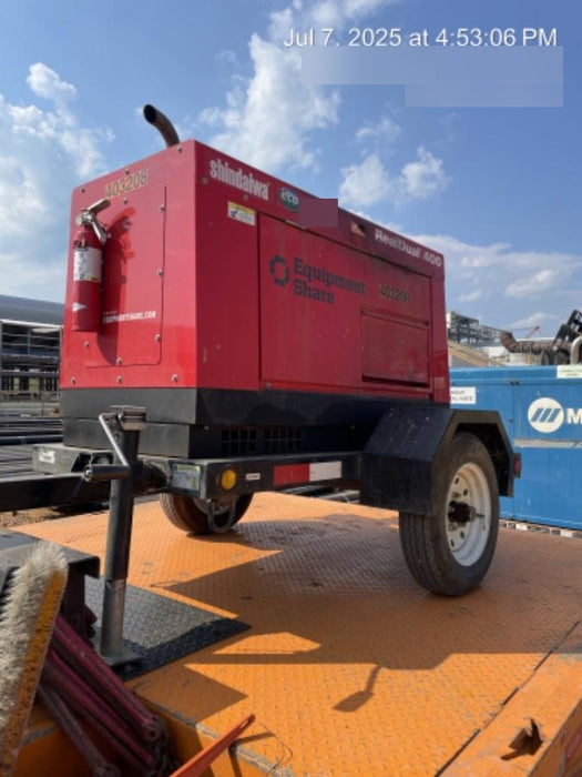 2024 Shindaiwa DGW400MDL Kubota D902 Engine, 23 HP, Dual Op Welder, Wire, Arc, Droop Stick, Tig, and CC Stick Functionality, Simulphase, 3 Phase and 1 Phase Gen Output, Single Axle NB Trlr, Slr Trckl Chrg 12V 12W, Fire Ext