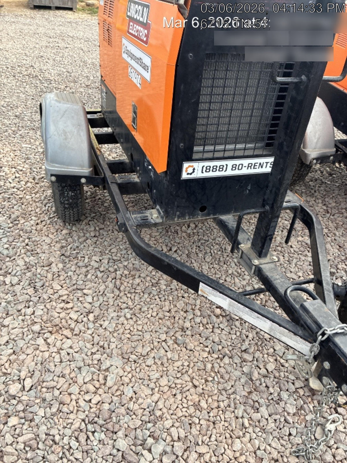 2022 Lincoln Electric LE400 Kubota V1505, Trlr, Cable Rack, Light Kit, ES Decals, T3