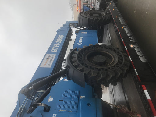 2018 Genie GTH-1056 Genie GTH-1056 w/Open ROPS, Solid Tires, Work Light/Beacon, 60" Carriage and Forks