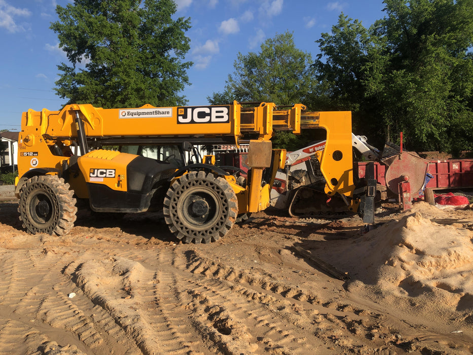 2020 JCB 512-56 Canopy, 74Hp, Solid Tires, Work Lights, Beacon, Aux Hydraulics, Back up Alarm, Lifting Eye, ES Decals