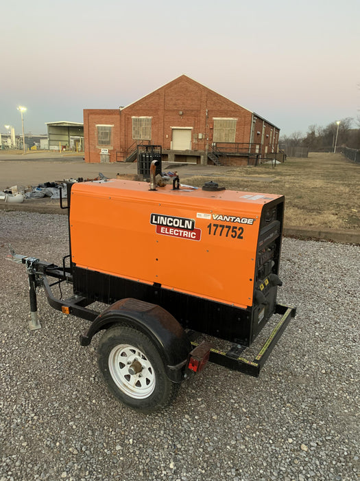 2021 Lincoln Electric Vantage 322 Vantage 322 Ready Pak 3 w/ Decals, ORANGE (includes trailer, cable rack, fender light kit) NO Telematics