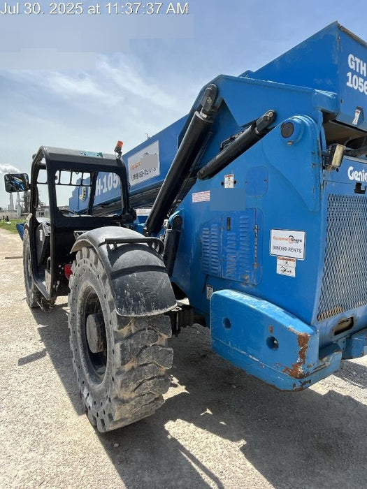 2019 Genie GTH-1056 Canopy, Solid RT Tires, LED Work Lights, Beacon 60" QA Carriage, 60" Forks