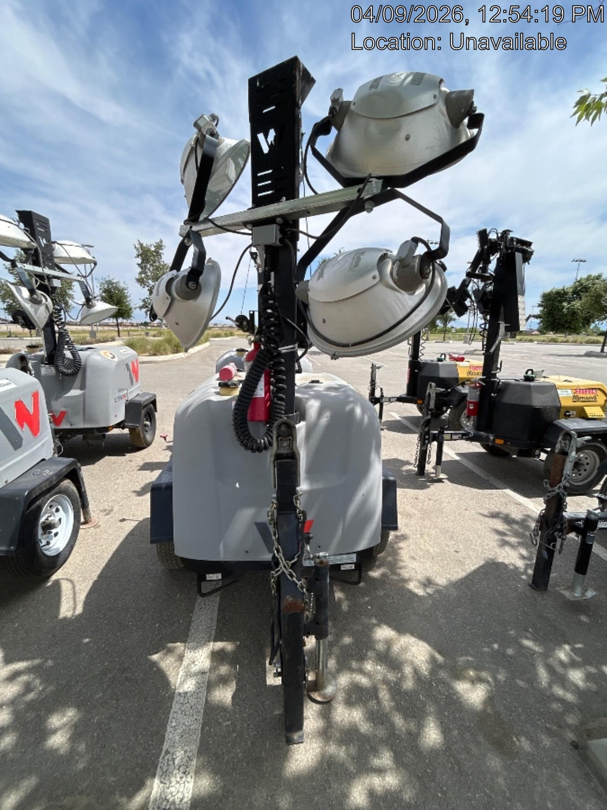 2019 Wacker Neuson LTV6L-MH Wacker Neuson LTV6L Mobile Light Tower w/Fuel Level Sensor Installed