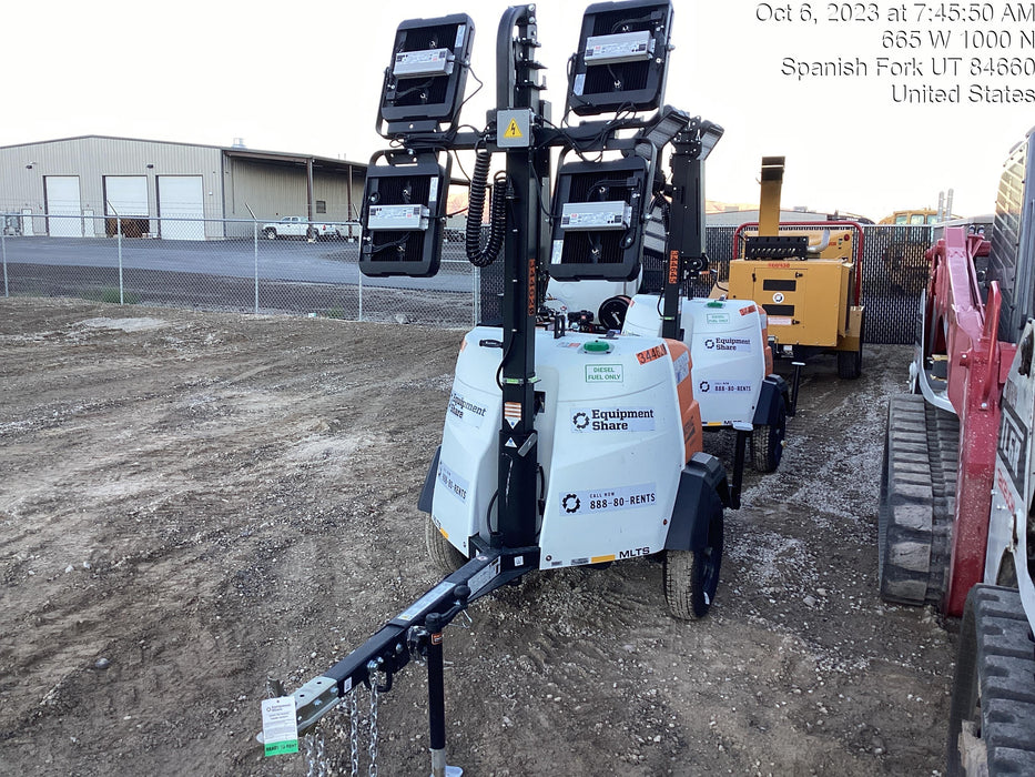 2023 Generac MLT2 Diesel, Flex Switch 120V Input, Powerzone Controller, (4) 320W LED Lights, 4kW Generator, 39.9 Gal Fuel Tank, 2" Ball, T3