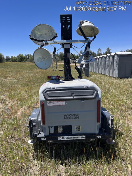 2019 Wacker Neuson LTV6L-MH Wacker Neuson LTV6L Mobile Light Tower w/Fuel Level Sensor Installed