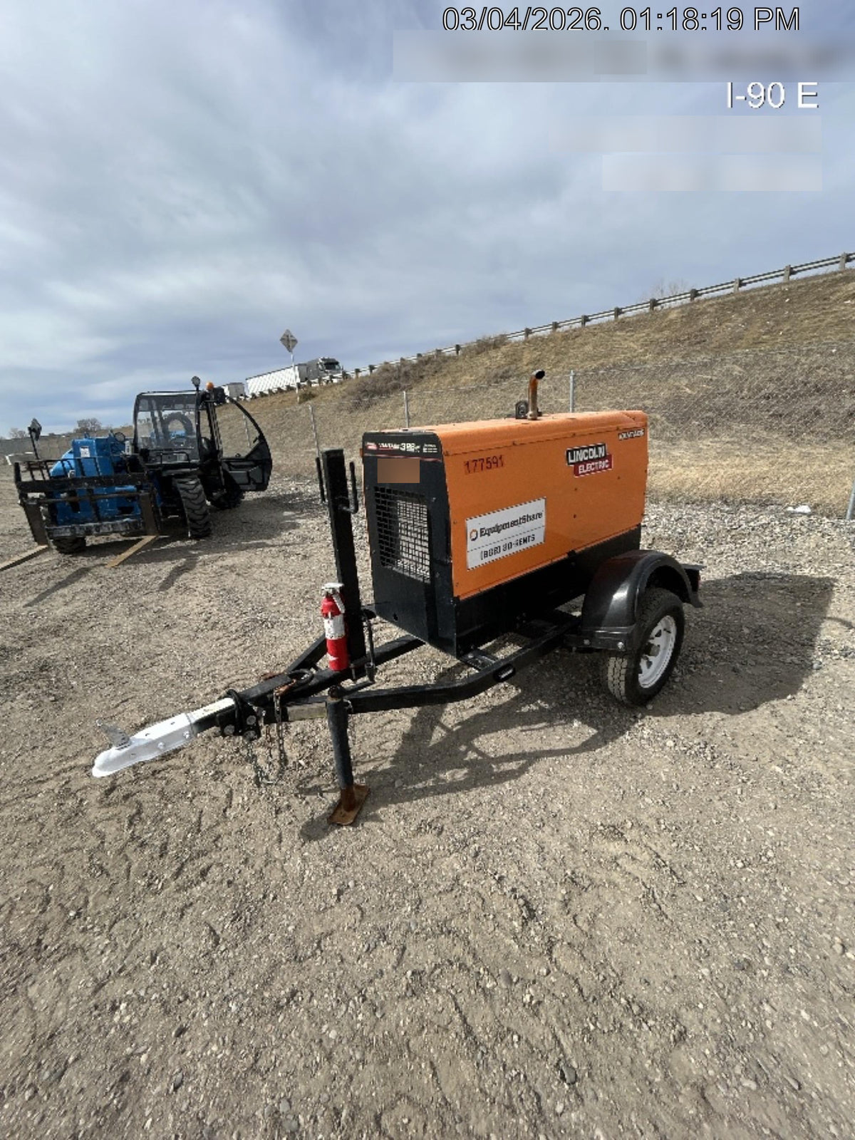 2021 Lincoln Electric Vantage 322 Vantage 322 Ready Pak 3 w/ Decals, ORANGE (includes trailer, cable rack, fender light kit) NO Telematics