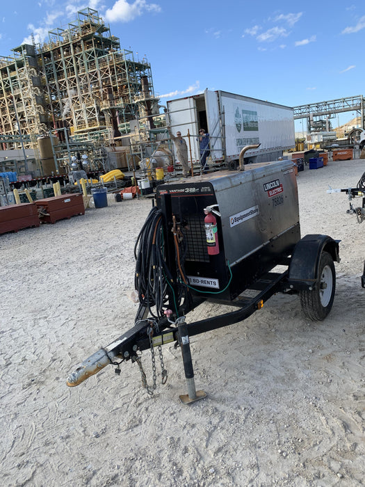 2020 Lincoln Electric Vantage 322 Welder Ready-Pak 3, w/ GPS & Decals (includes trailer, cable rack, fender light kit)