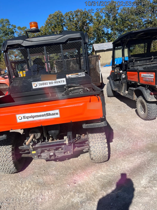 2019 Kubota RTV-XG850WL-H 4wd Utility Cart, Gas, 2 Seat, LED Strobe, Windshield Tempered Glass, Plastic Canopy, Wire Harness Kit, Backup Alarm
