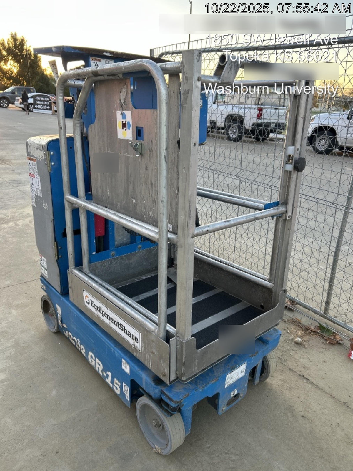 2018 GENIE GR-15