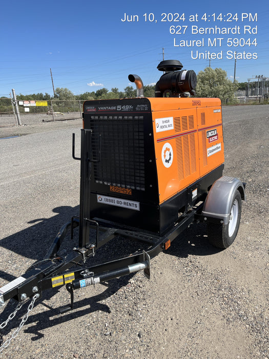 2022 Lincoln Electric Vantage 549X Crosslink Technology, Trailer Mounted, ES Decals, T3